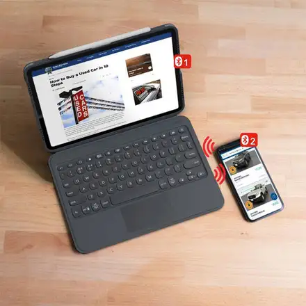ZAGG klávesnica Pro Keys with Trackpad pre iPad Pro 12.9"/Air 13" M2 2024 EN - Black