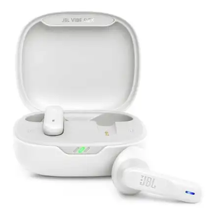 JBL Vibe Flex White slúchadlá