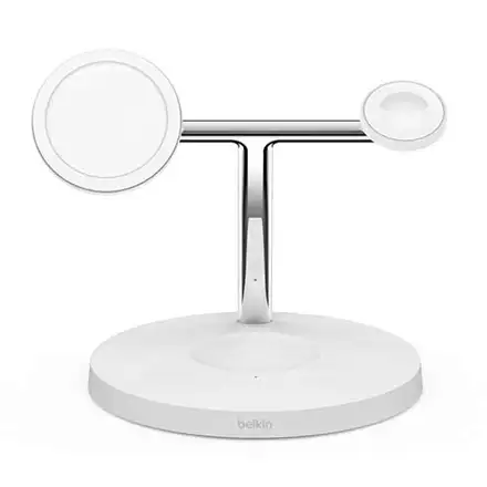 Belkin Boost Charge Pro 3-in-1 Wireless Charger with Magsafe 15W - White *Vystavený*