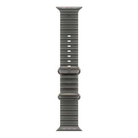 Apple Watch 49mm Translucent Black Ocean Band - Natural Titanium Finish