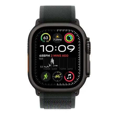 Apple Watch 49mm Black Trail Loop - M/L - Black Titanium Finish *Vystavený*