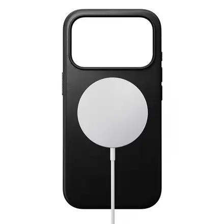 Nomad kryt Modern Leather Case Magsafe pre iPhone 17 Pro - Black