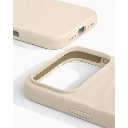 iDeal Fashion Soft Swirl Silicone Case MagSafe iPhone 17 Pro Max / 18 Pro Max Cloud Dancer