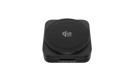 Cubenest 3v1 Qi2.2 Skladacia bezdrôtová magnetická nabíjačka SQ312 Ultra čierna