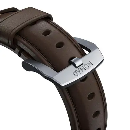 Nomad kožený remienok pre Apple Watch 44-49mm - Traditional Brown/Silver Hardware