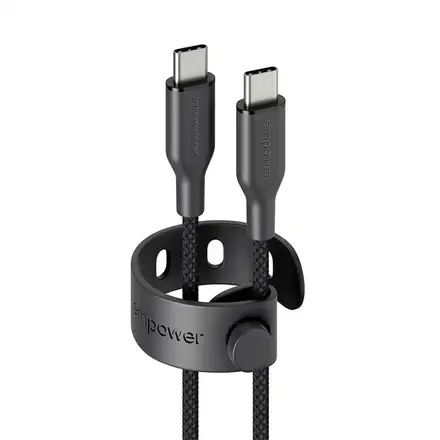 PanzerGlass kábel EMPOWER Racing USB-C to USB-C 2m 60W - Black
