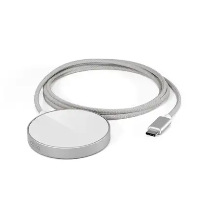 iStores by Epico UltraBase Qi2 Mag+ bezdrôtová nabíjačka EO50 - strieborná