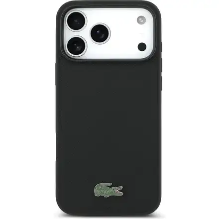 Lacoste Iconic Petit Pique MagSafe kryt + peňaženka iPhone 17 Pro Max čierny