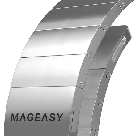 SwitchEasy remienok Maestro Magnetic Stainless Steel pre Apple Watch 40/41/42mm - Silver