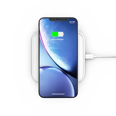 ZENS Aluminium Single Wireless Charger 10W - White