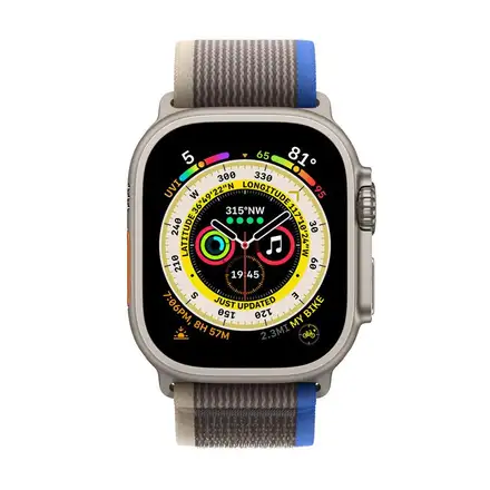 Apple Watch 49mm Blue/Gray Trail Loop - M/L *Rozbalený*