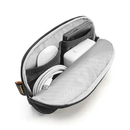 Tomtoc puzdro Recycled Sleeve with Pouch pre Macbook Air 13" M1/M2/M3/M4 - Black