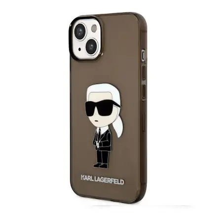 Karl Lagerfeld IML Ikonik NFT kryt iPhone 14 Plus čierny
