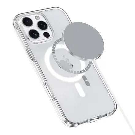Comma kryt Elemental Series Magnetic Case pre iPhone 16 Pro Max - Clear