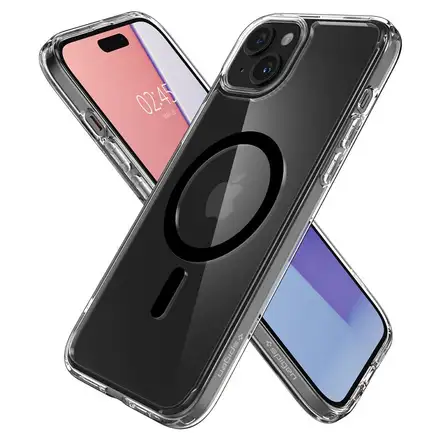 Spigen kryt Ultra Hybrid Magsafe pre iPhone 15 - Black