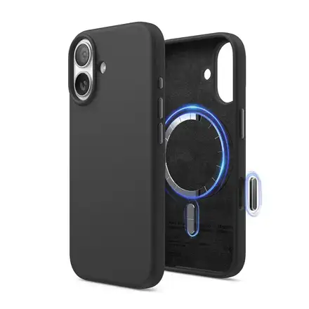 Elago kryt Silicone Case Magsafe Camera Control pre iPhone 17 - Black
