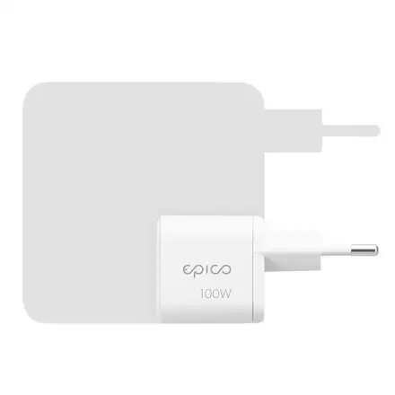 Epico UltraBoost Micro AVS GaN 100W dynamický sieťový adaptér EA100b - biela