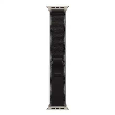 Apple Watch 49mm Black/Charcoal Trail Loop - S/M - Natural Titanium Finish