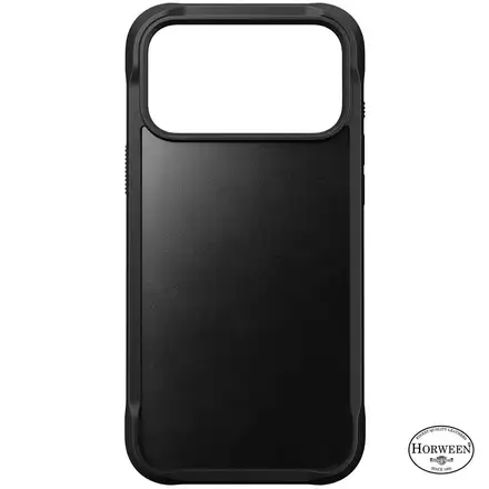 Nomad kryt Rugged Leather Case Magsafe Horween pre iPhone 17 Pro Max - Black
