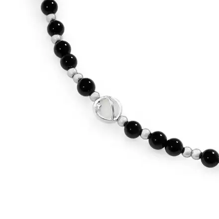 SwitchEasy Beaded Wrist Strap + Strap Card - Onyx Bloom
