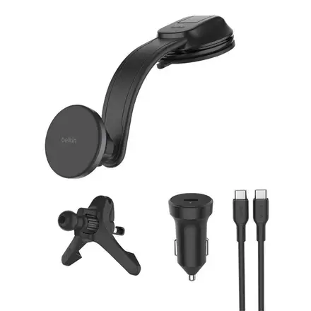 Belkin Boost Charge Magnetic Wireless Charging Car Vent and Dash Mount Qi2 15W - Black