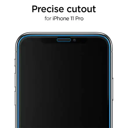 Spigen ochranné sklo GLAS.tR AlignMaster pre iPhone 11 Pro/XS - Black Frame