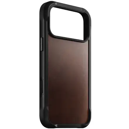 Nomad kryt Rugged Leather Case Magsafe Horween pre iPhone 17 Pro Max - Rustic Brown