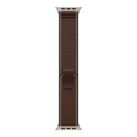 Apple Watch 49mm Dark Umber Trail Loop - S/M - Natural Titanium Finish