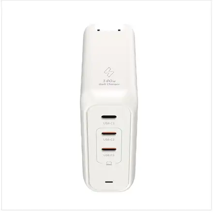 Adam Elements Omnia Pro 140W 3-Port GaN Power Charging Kit - White