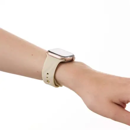 iDeal Soft Swirl Silicone Watch Band 38/40/41/42 S-M Cloud Dancer