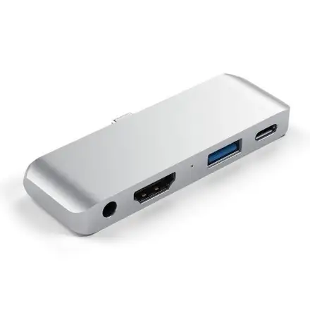 Satechi USB-C Mobile Pro Hub pre iPad Pro/Air 10.9" 2020 - Silver