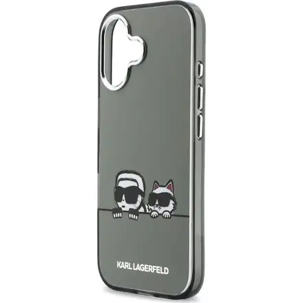 Karl Lagerfeld IML K&CH Heads Logo MagSafe MagSafe kryt iPhone 17 čierny