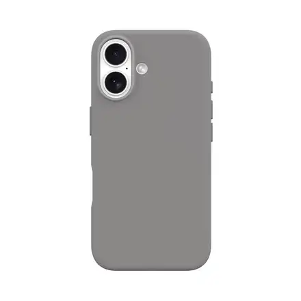 Devia kryt Nature Series Silicone Magnetic Case pre iPhone 16 - Gray White