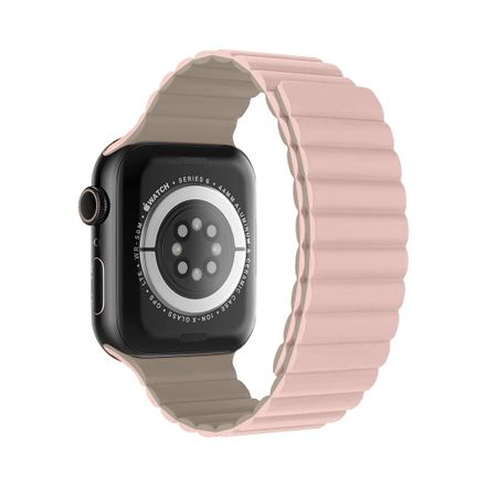 Devia remienok Nature Silicone Magnetic Watch Band 40/41/42mm - Stardust Pink