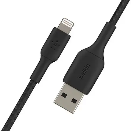 Belkin kábel Boost Charge Braided USB-A to Lightning 15cm - Black