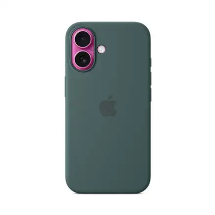 iPhone 16 Silicone Case with MagSafe - Lake Green