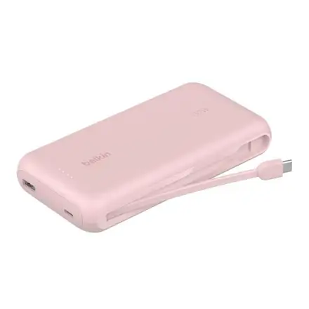 Belkin Boost Charge Powerbank 20K with Integrated Cable - Pink