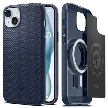 Spigen kryt Mag Armor Magsafe pre iPhone 15 - Navy Blue