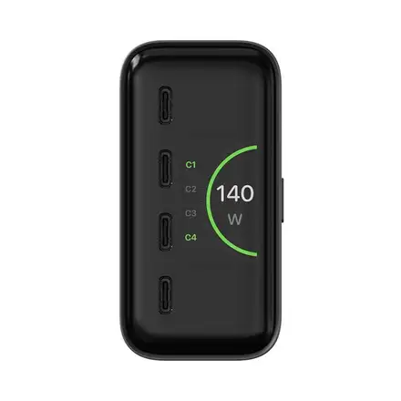 Satechi ChargeView 140W Desktop Charger - Space Black