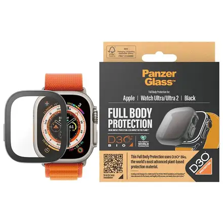 PanzerGlass ochranné sko Full Body pre Apple Watch Ultra 49mm - Black