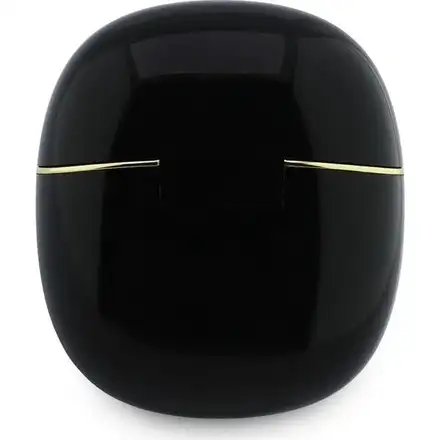 Guess Gold Line Glossy Classic Logo TWS Bezdrôtové Slúchadlá čierne