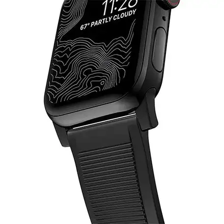 Nomad remienok Rugged Strap pre Apple Watch 44/45/49mm - Black/Black Hardware