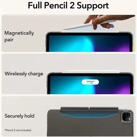 ESR puzdro Ascend Trifold Case pre iPad Pro 12.9" 2022/2021 - Grey