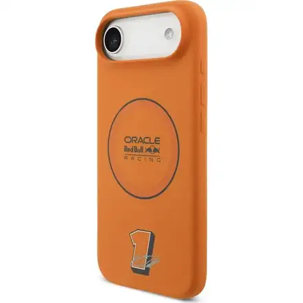 Red Bull Silicone Blue Ring MagSafe Zadný Kryt pre iPhone Air oranžový