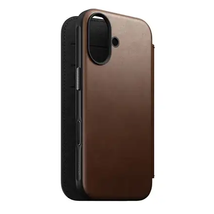 Nomad puzdro Modern Leather Folio Magsafe pre iPhone 17 - Brown