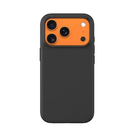 Devia kryt Nature Series Silicone Magnetic Case pre iPhone 17 Pro - Black