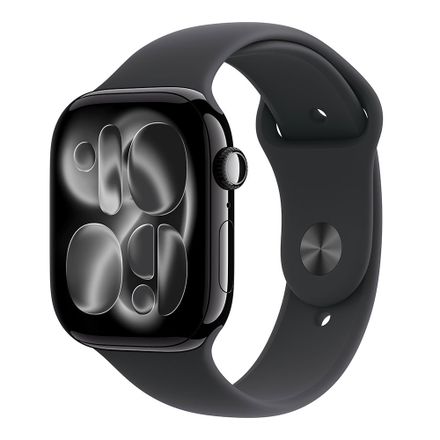 Apple Watch Series 11 GPS 46mm Klavírny čierny hliník s čiernym športovým remienkom - S/M
