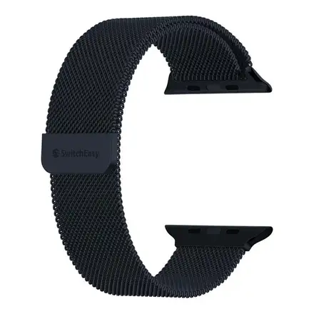 SwitchEasy remienok Mesh Stainless Steel pre Apple Watch 44/45/46mm - Midnight