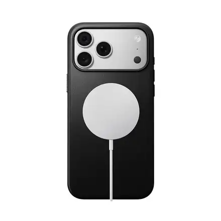 Nomad kryt Modern Leather Case Magsafe pre iPhone 18 Pro - Black