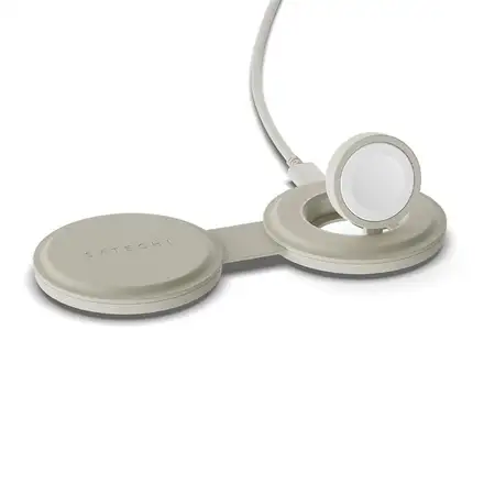 Satechi Qi2 OntheGo 2-in-1 Wireless Charger - Sand